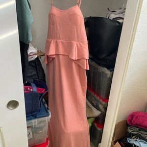 L'ATISTE Coral Maxi Dress